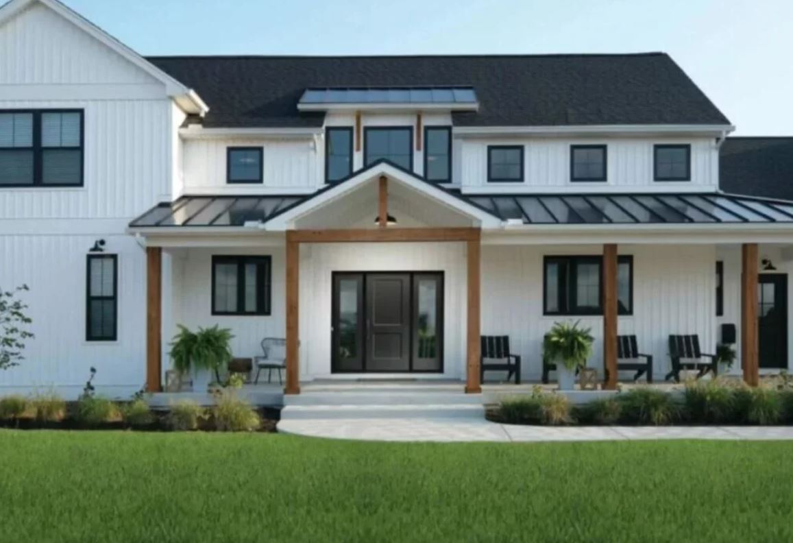 front of house with entry door