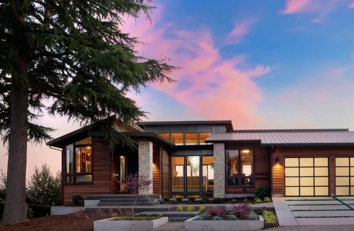 exterior large windows