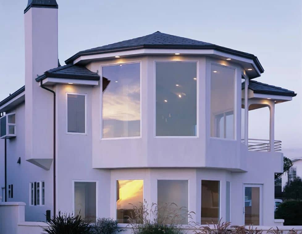 exterior large windows