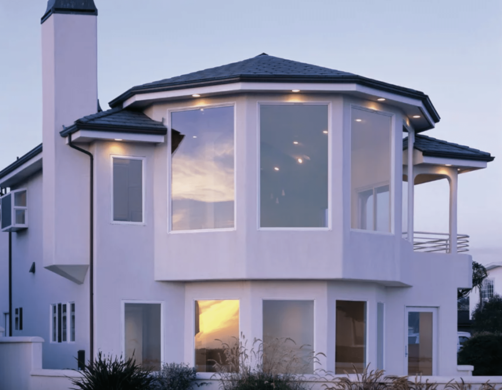 exterior large windows
