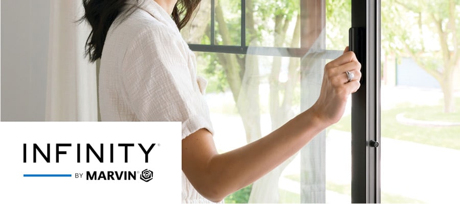 Infinity By Marvin Logo and image of windows