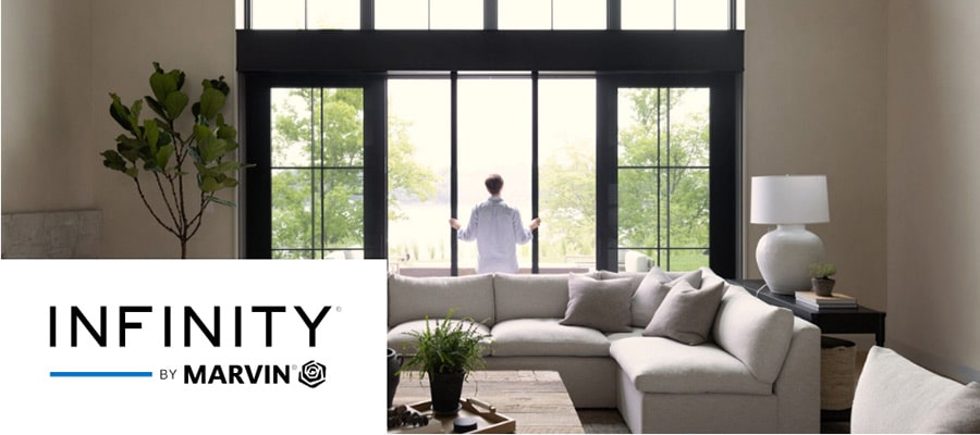 Infinity By Marvin Logo and image of windows