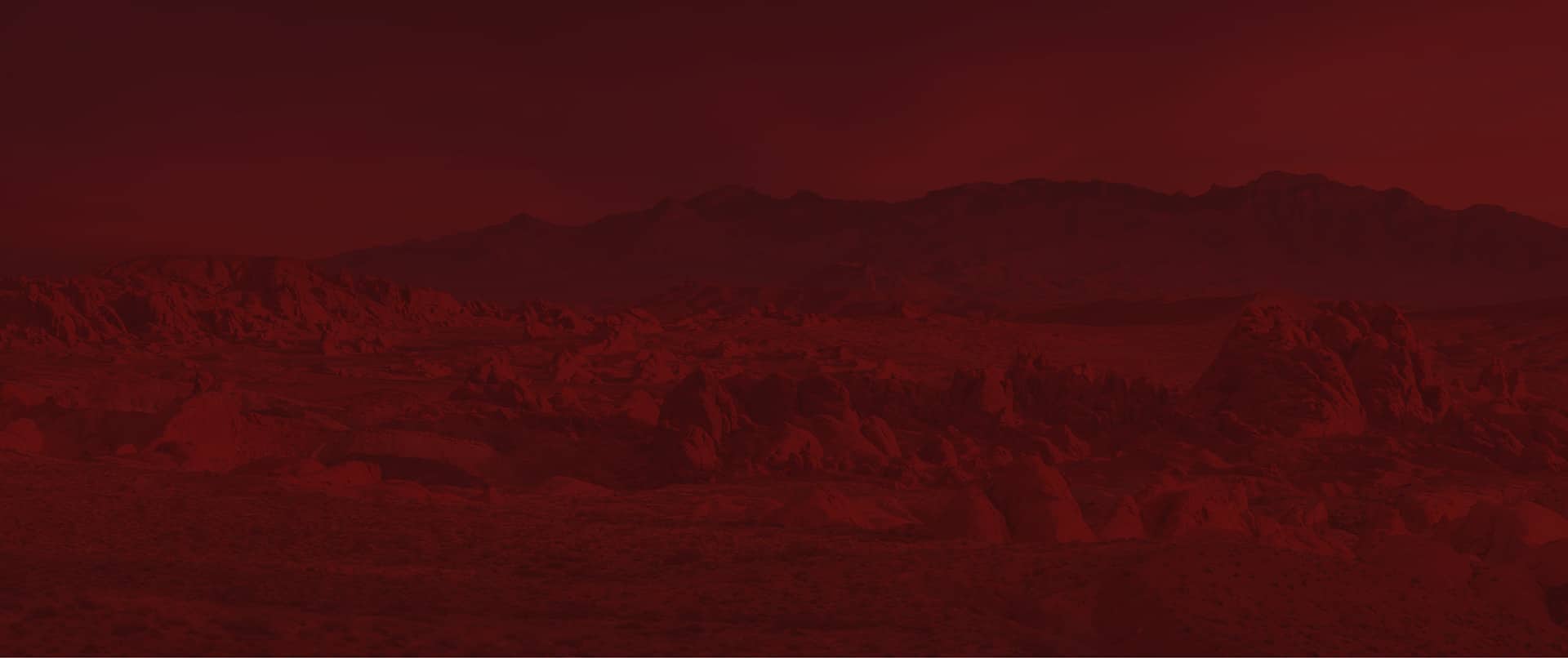 Mountains with red overlay